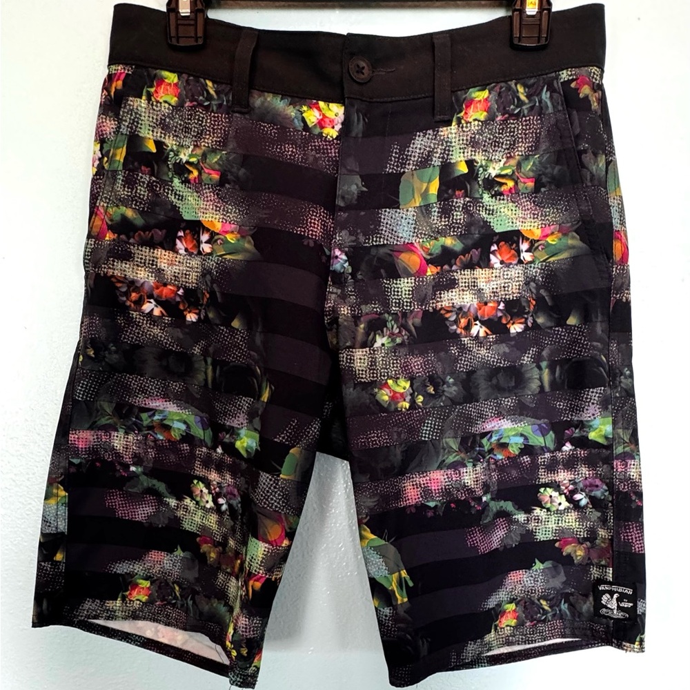 VANS Vanphibian “Beflor” Board Shorts Hybrid-WetDry Stretch Men’s 30